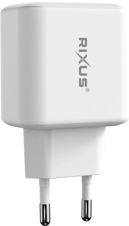 Rixus RXHC20 USB-C, USB-A Power Adapter 20W White