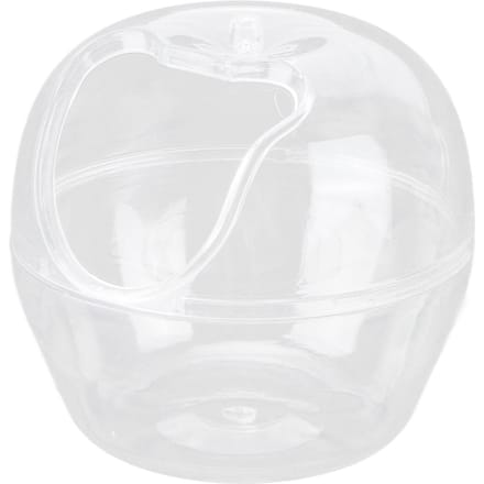 Baignoire de Sable pour Hamster Mini Salle de Bain Transparente en Forme de Pomme Toilettes pour Hamster Doré Double UsageL S white