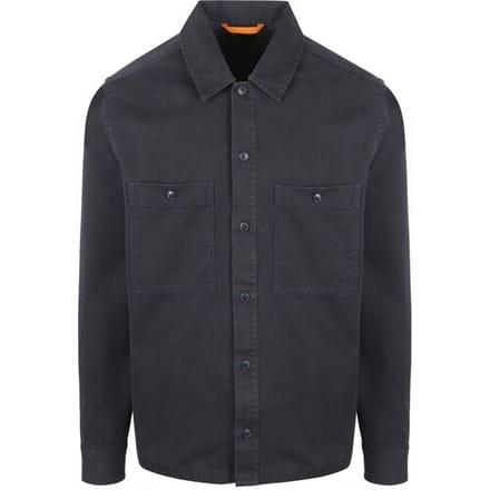 BOSS Overshirt Locky Donkerblauw (navy) - Maat L - Heren