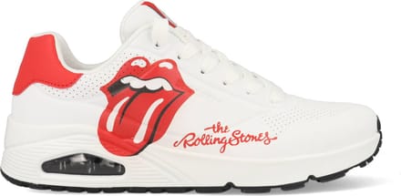 Skechers Uno - Rolling Stones Single! Sneakers Laag - wit