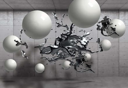 Fotobehang Abstract Monochrome Modern Design | XL - 208cm x 146cm | 130g/m2 Vlies