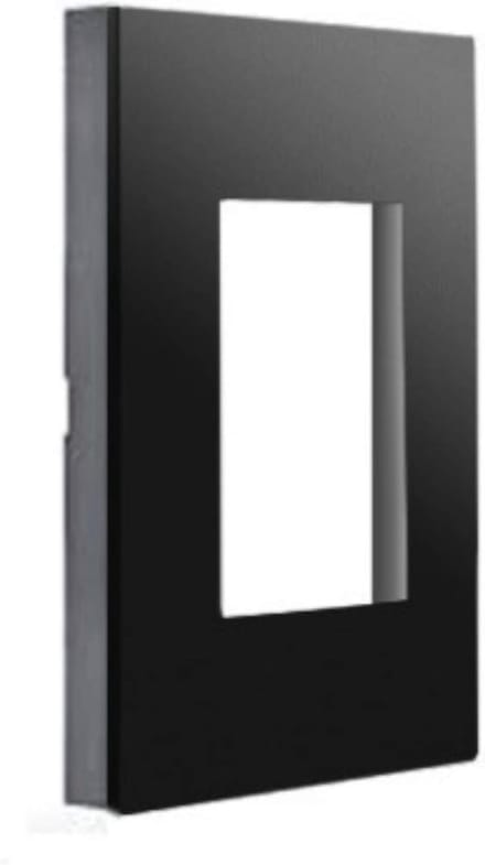 Afdekraam Enkel - Frame Schakelaar - Elektrische Installatie - 1 Element - Standaard - Donker