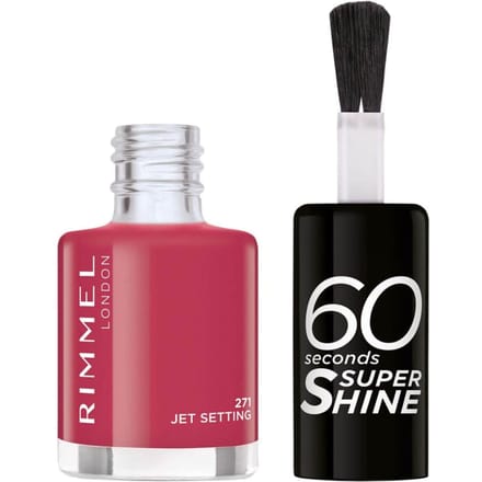 Rimmel 60 Seconds Super Shine Nail Polish 8ml (Various Shades) - 271 Jet Setting