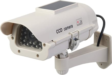 Zonnepaneel Aangedreven Dummy Cctv Beveiligingscamera Met Led (Zonnepaneel Aangedreven)