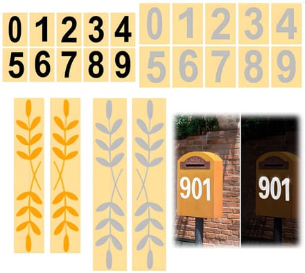 Dailygoods- Cijferstickers Reflecterend - Zelfklevend - Weerbestendig
