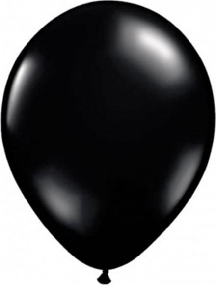 ballonnen junior 13 cm latex zwart 100 stuks