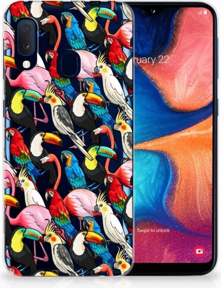 Samsung Galaxy A20e TPU Hoesje Birds