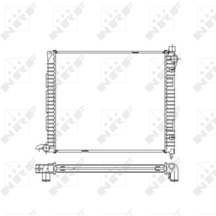 Radiator, motorkoeling NRF 55445