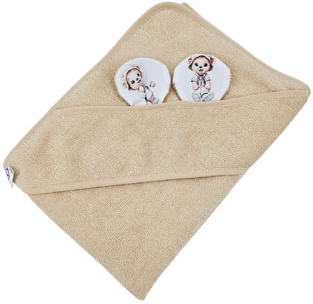 Bamboo bath cover Gardener Bear / Beige