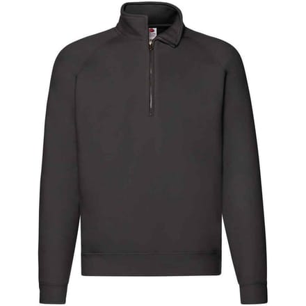 Fruit of the Loom Heren Premium Polycotton Sweatshirt (Zwart)