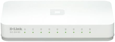 D-Link GO-SW-8E - Netwerkswitch - Unmanaged - Wit