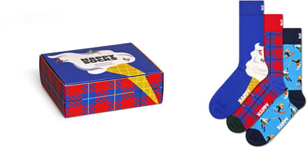 Happy Socks - 3-Pack Downhill Skiing Socks Gift Set - Unisex - Sokken