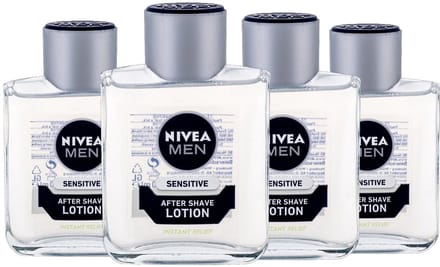 Nivea After Shave Lotion Sensitive 4 x 100 ml Voordeelverpakking