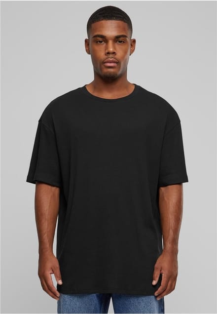 Urban Classics - Organic Oversized Rib Heren T-shirt - M - Zwart