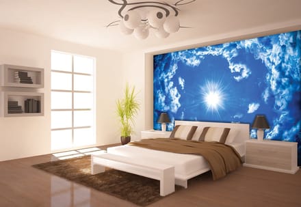 Sky Clouds Sun Nature Photo Wallcovering