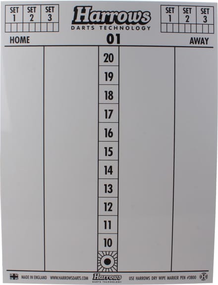 HARROWS SCORE BOARD + MARKERS 4pc
