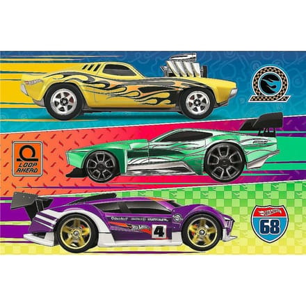 Trefl Hot Wheels Serie - Legpuzzel - 60 Stukken - 33 x 22 cm