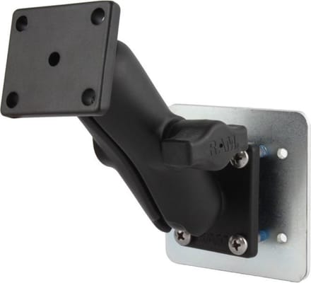 Klemhouder met 2 B-kogels en backing plate RAM-B-141-BPU