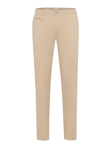 Brax Heren Chino  Style FABIO IN CANVAS, lichtbeige, maat 40/32