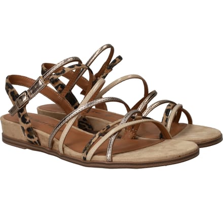 Tamaris Tamaris Leopard Sandalen beige Textiel
