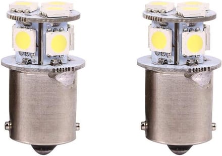 Witte LED Remlichtlamp 1156 R5W - 2 Stuks - 5050 8SMD