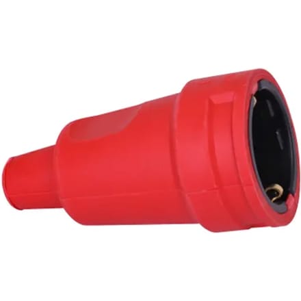 Kopp Aardingsstekker Rubber Rood