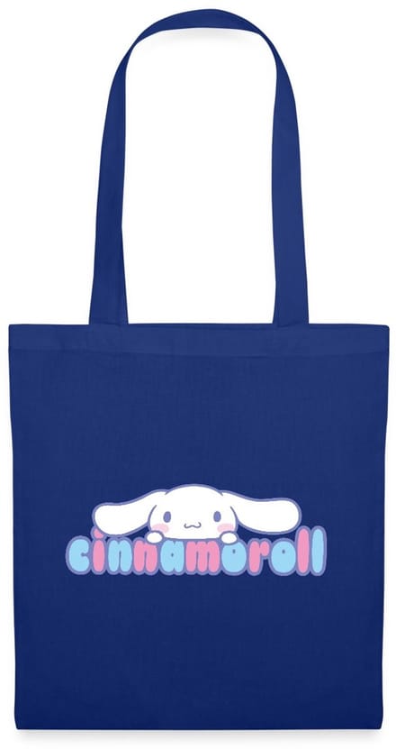 Cinnamoroll Gluurt Over De Letters Tas Van Stof Schoudertas