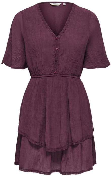 ONLY - ONLALLYSON 2/4 SHORT LAYER DRESS WVN Dames Jurk