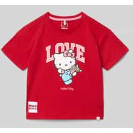 Regular fit T-shirt van puur katoen Model 'KITTY'
