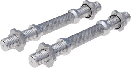Gorilla Sports Dumbellstang - Halter - 35 cm - 30 mm - Schroefsluiting - Set van 2