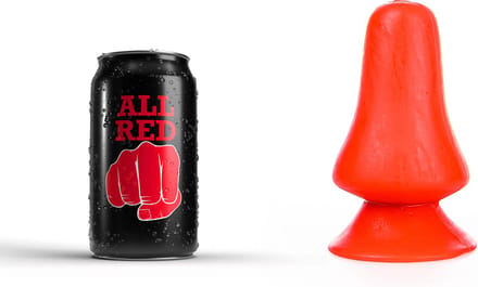All Red Buttplug 12 x 7 cm - rood
