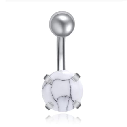 Edelstaal Navelpiercing LGT JWLS - Howliet & Zilver
