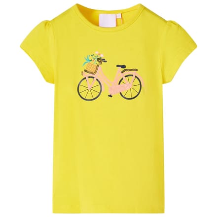 vidaXL Kindershirt 128 geel