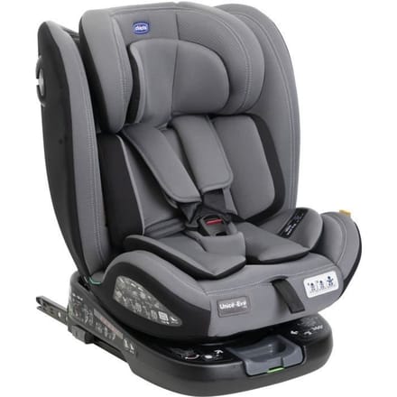 Siège-auto - CHICCO - UNICO EVO - Groupe 0/1/2/3 - I-Size - Inclinable - Réducteur - Grey Black noir