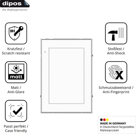 dipos – 2x Matte Pantserfolie geschikt voor KEB Combicontrol C6 S14 Panel 10.1 Zoll | 9H Screenprotector