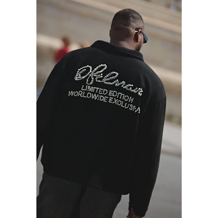Plus Oversized Pearl Embellished Wool Look Overshirt | Black | Size 2XL