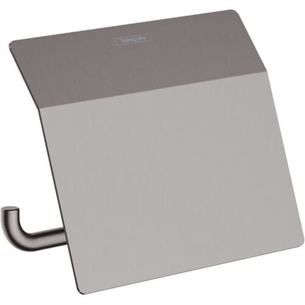 hansgrohe AddStoris closetrolhouder met klep Brushed Black Chrome