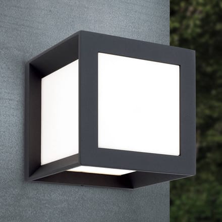 ORION Buitenwandlamp Henry, 16x16x16cm antraciet