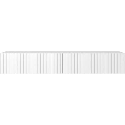 Selsey Telire - RTV kast 175 cm - Wit met lamellenfront