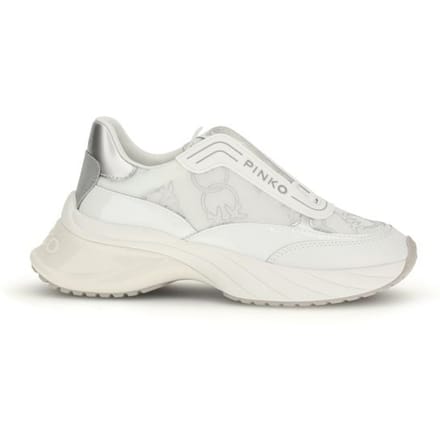 PINKO Witte Kalverenleren Bos Taurus Chunky Sneakers