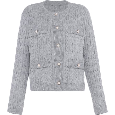 Faina Jumper Dames licht grijs melange