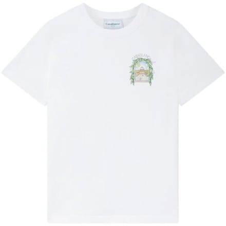 T-shirt Korte Mouw Casablanca T-SHIRT GRADIENT LOGO WHITE