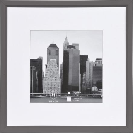 Fotolijst - Henzo - Metallica - Fotomaat 30x30 cm - Donkergrijs