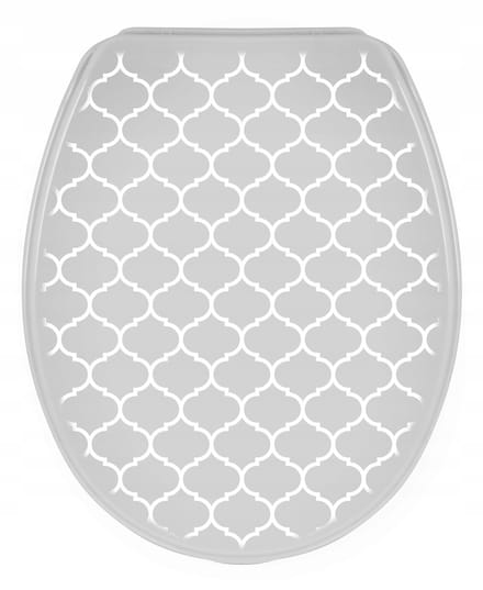 Bisk Iris Toiletbril - Polypropyleen, Grijs, Eenvoudig Reinigbaar