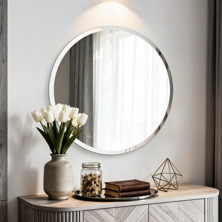 Artloge Spiegel rond - frameloos - afgeschuinde rand - 70x70cm