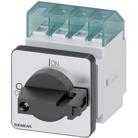 Lastscheidingsschakelaar Zwart 3-polig 6 mm² 16 A 690 V/AC Siemens 3LD20220TK11