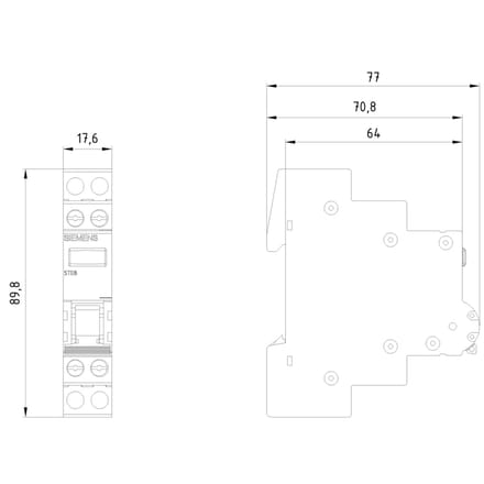 Siemens 5TE8162 Wisselschakelaar Grijs 20 A 2x wisselcontact