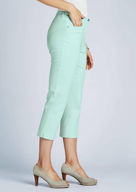 7/8-katoenen broek, classic model - mintgroen - Gr. 27 van Goldner Fashion