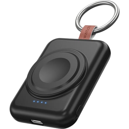 Mocaa 1800mAh Mini Wireless Apple Watch Charger Zwart 1.800 mAh