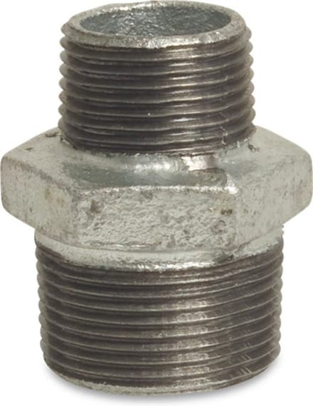 Malleabele Dubbele Nippel 245 - Gal - 1/2x1/4